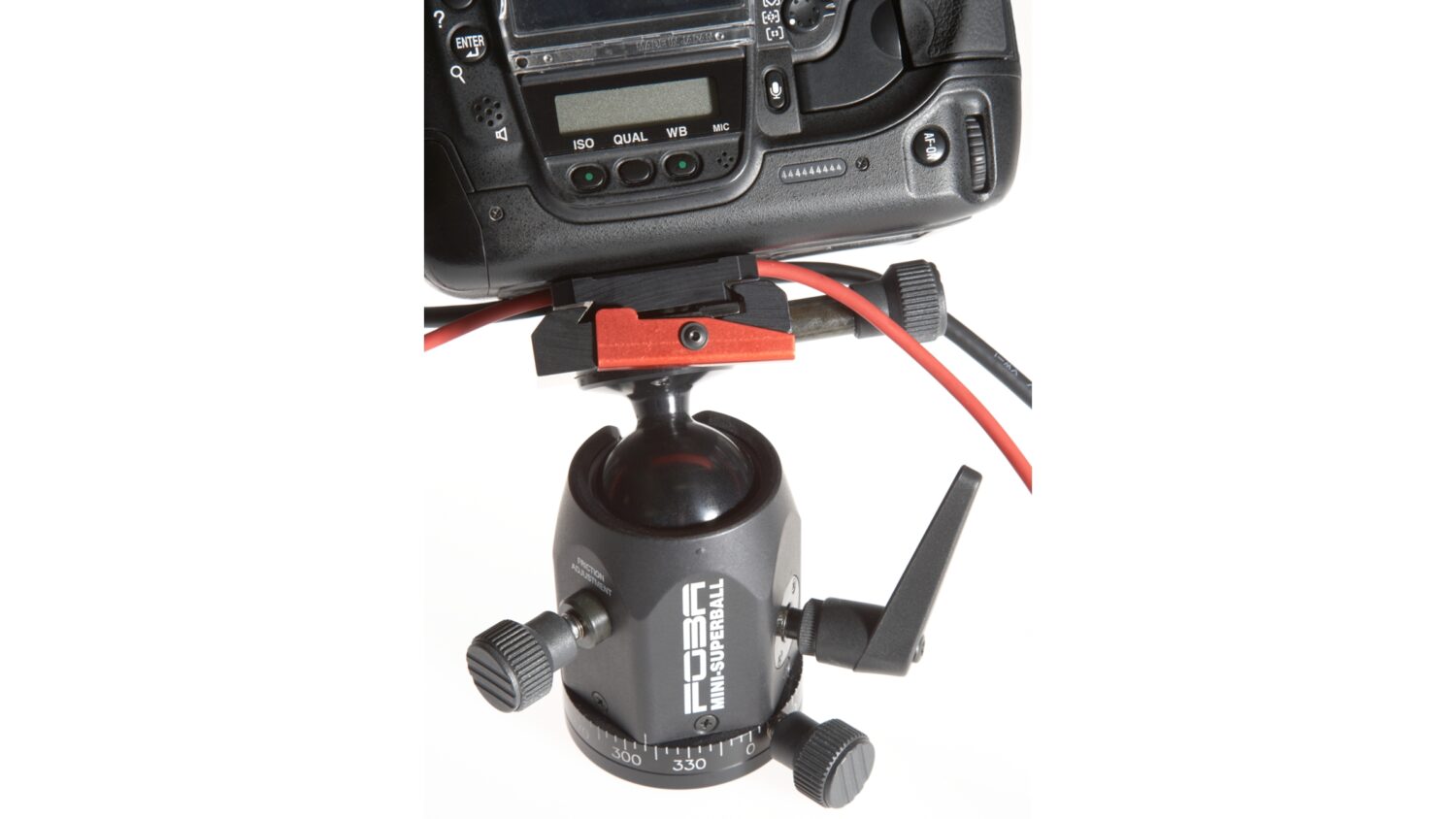 FOBA quick-release unit with cable management and camera mounted