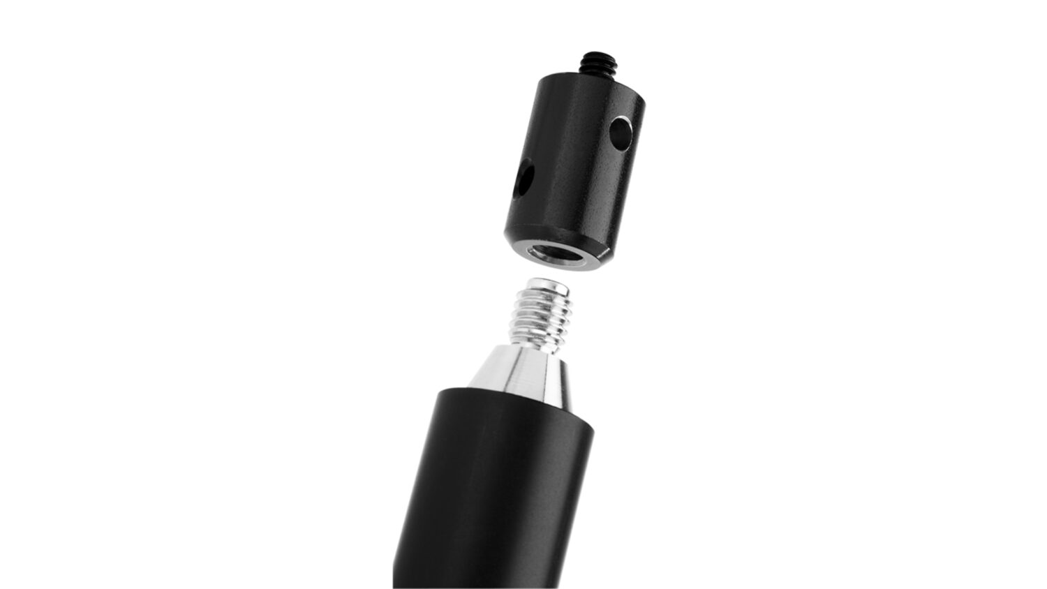 FOBA interchangeable adapter for lamps, ball heads and cameras with combitube