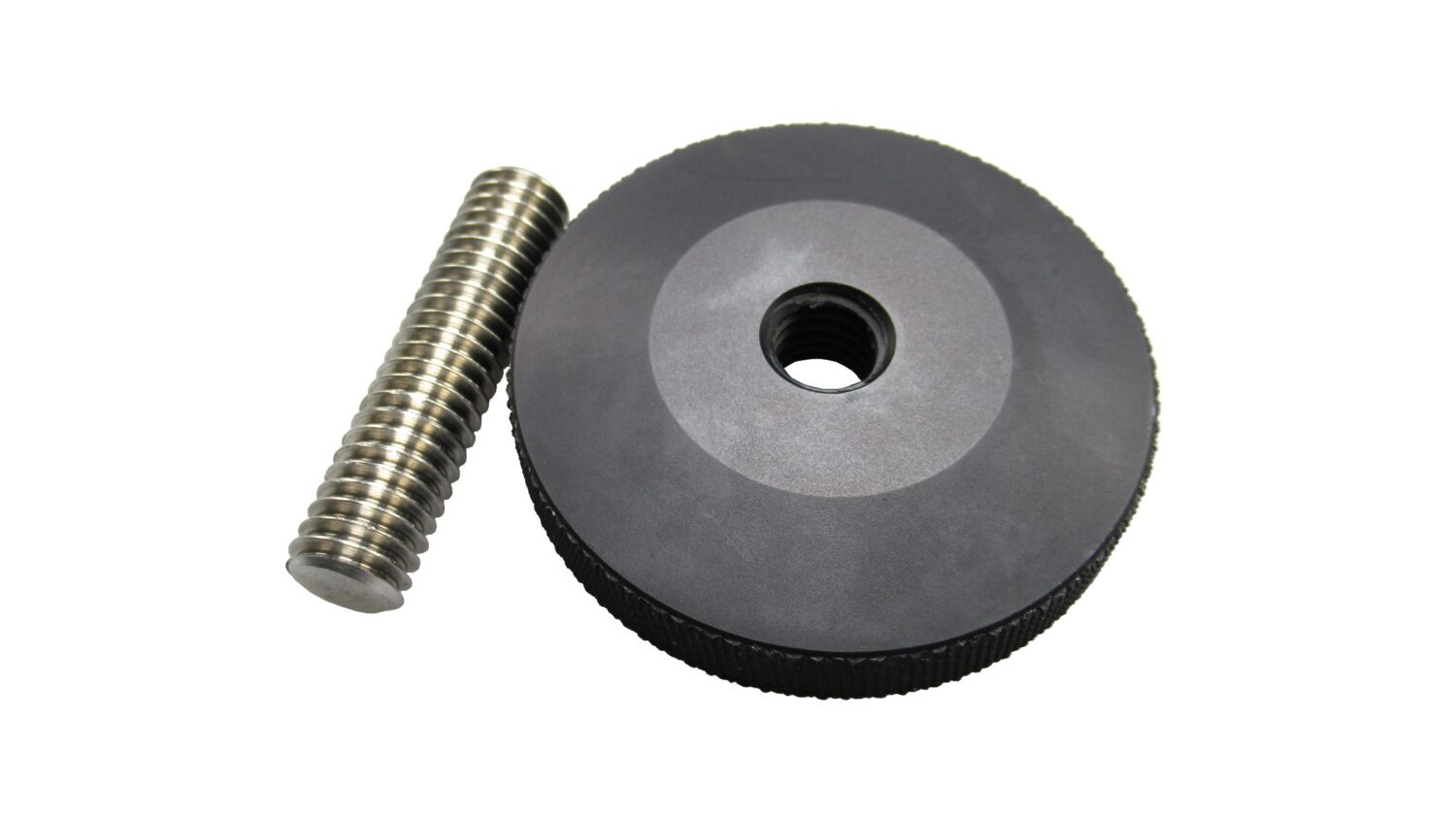 FOBA round plate with removable stub screw useful with combitube