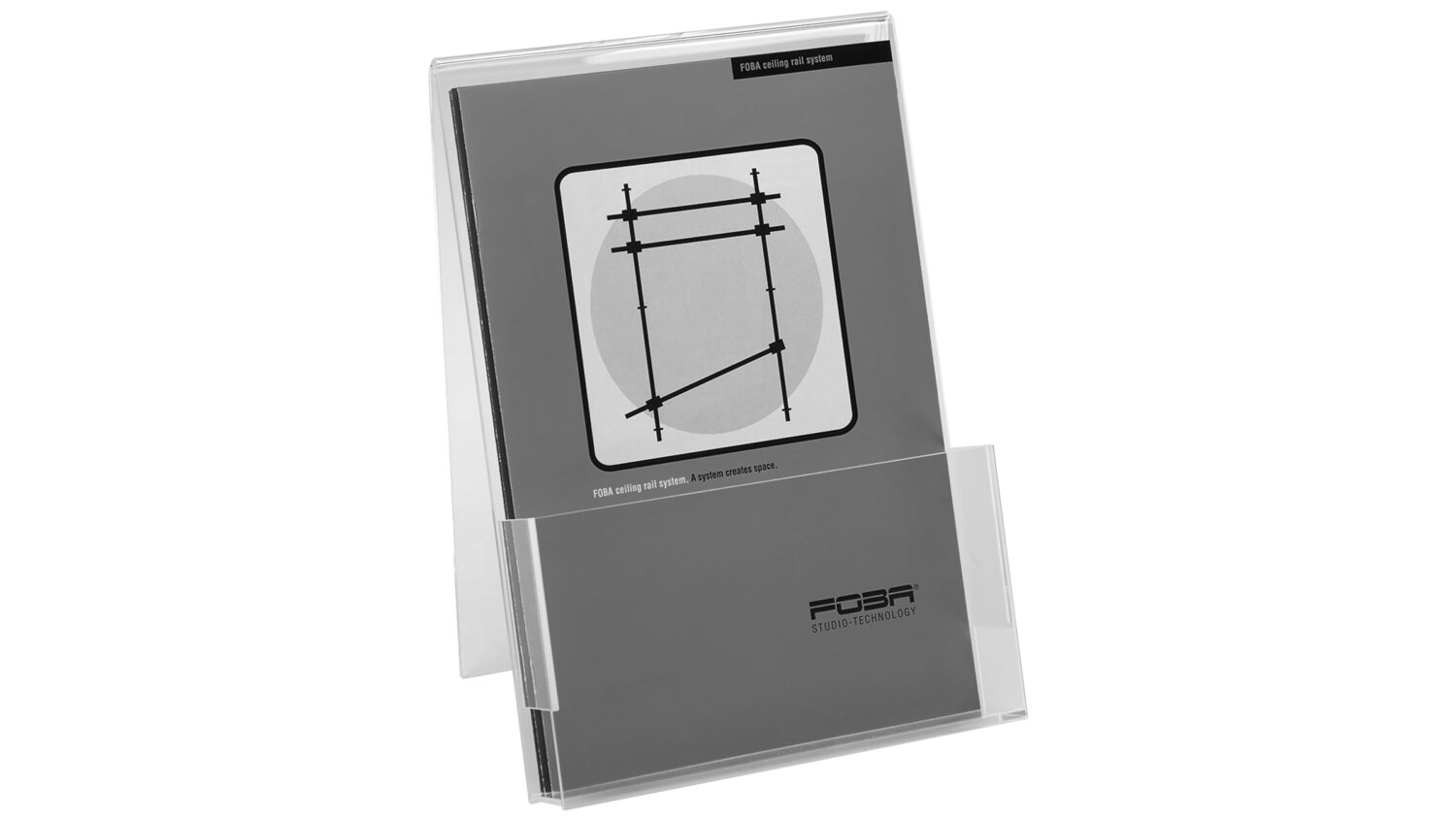 FOBA transparent brochure holder