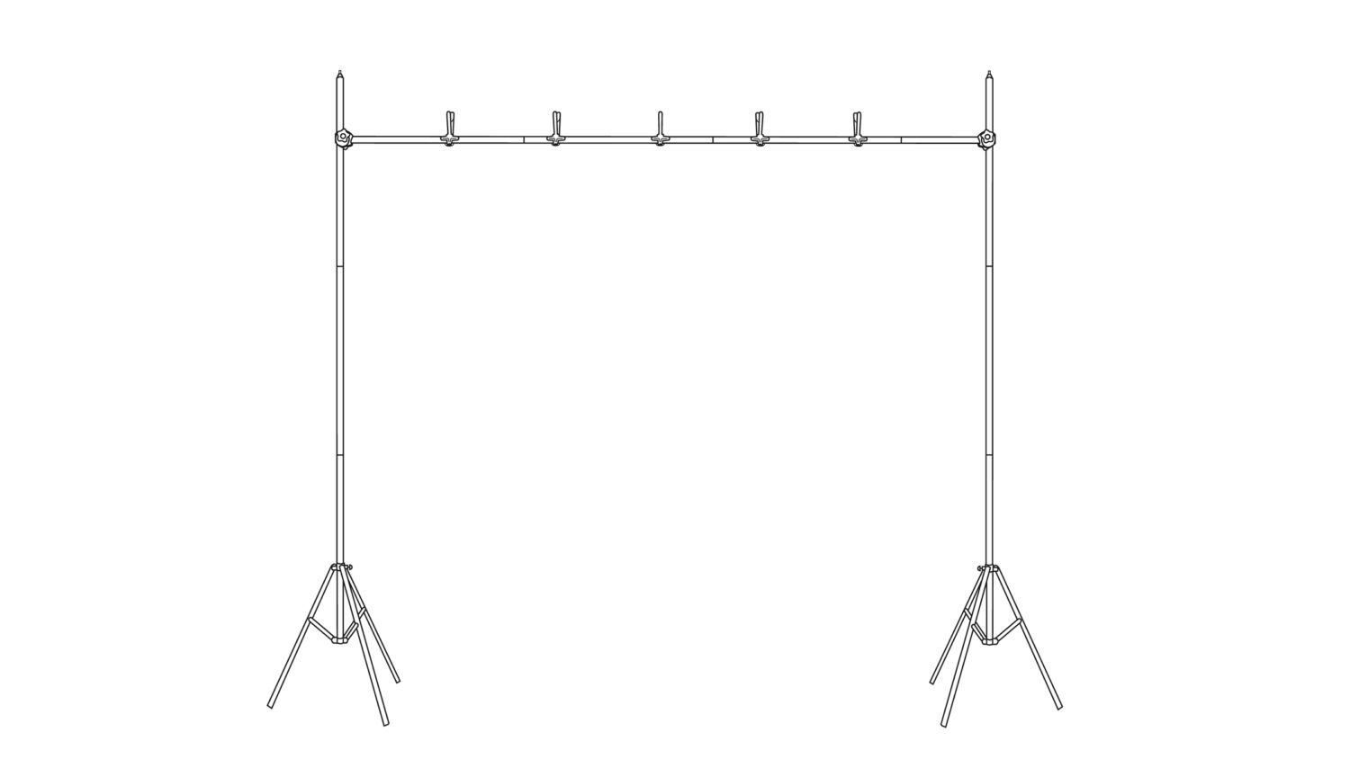 FOBA portable stand for background material